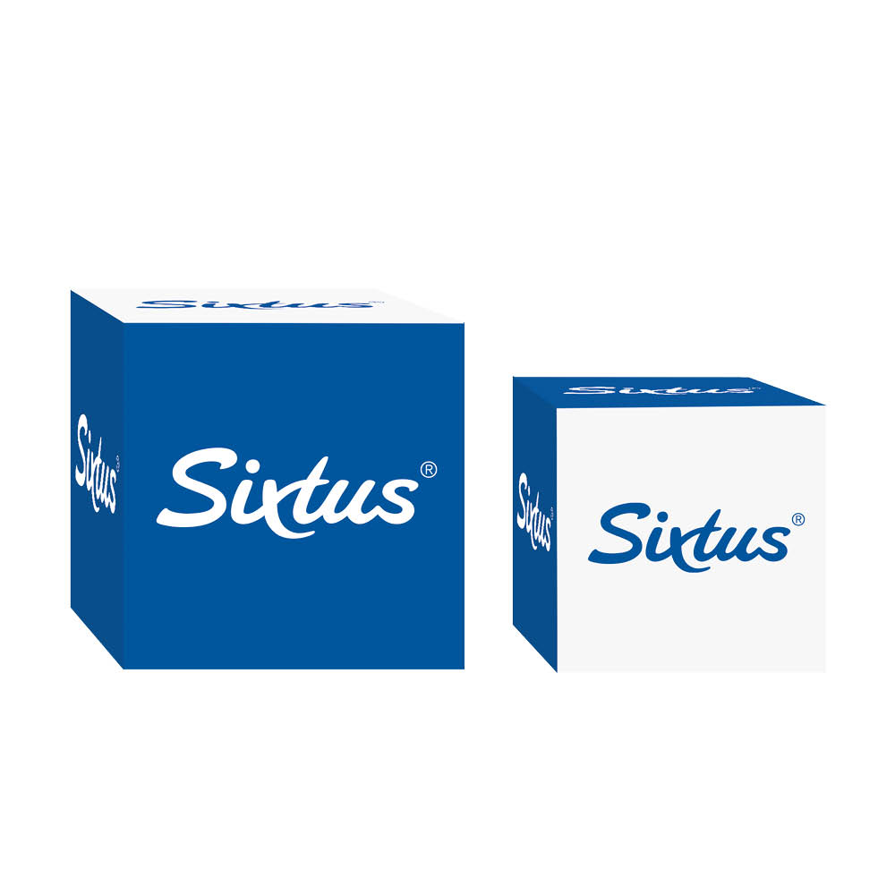 Dekorations-Würfel mit Sixtus Logo.